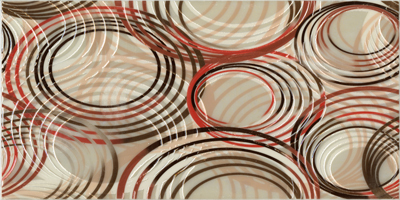 KER - VARNA Dekor olas rojo 25x50cm