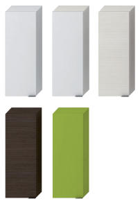 JIK - TIGO Skrinka plytká 300x165x810mm zelená, pravé dvere